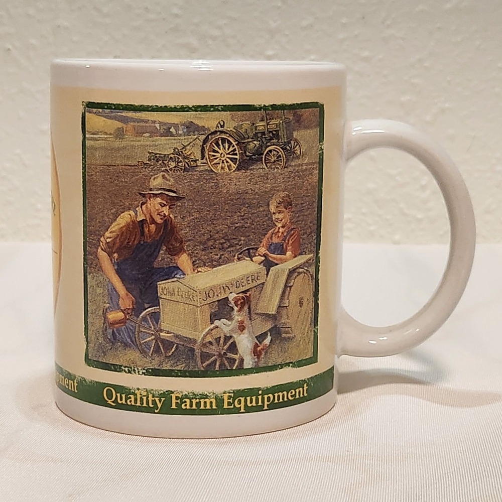 John Deere 2005 Collector Series Coffee Mug Quality Farm Equipment Vintage Scene